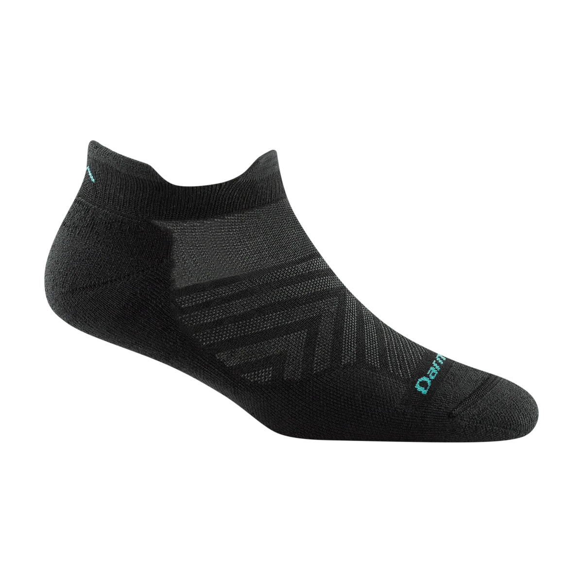Darn Tough Women's Run No Show Tab Ultra-Lightweight Running Sock in black