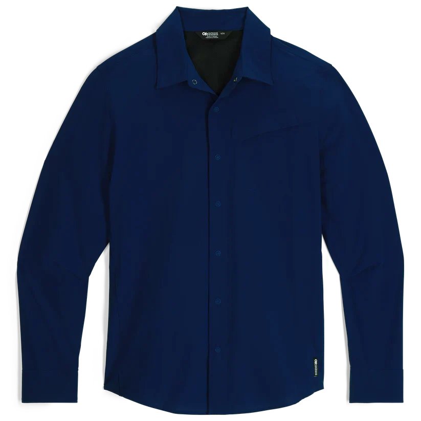 Outdoor Research Men's Astroman Long Sleeve Sun Shirt - Size M - Cenote