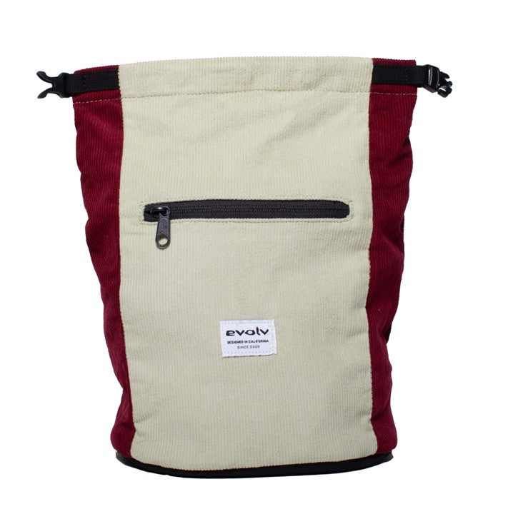Evolv Corduroy Bouldering Chalk Bucket - Sage/Ruby