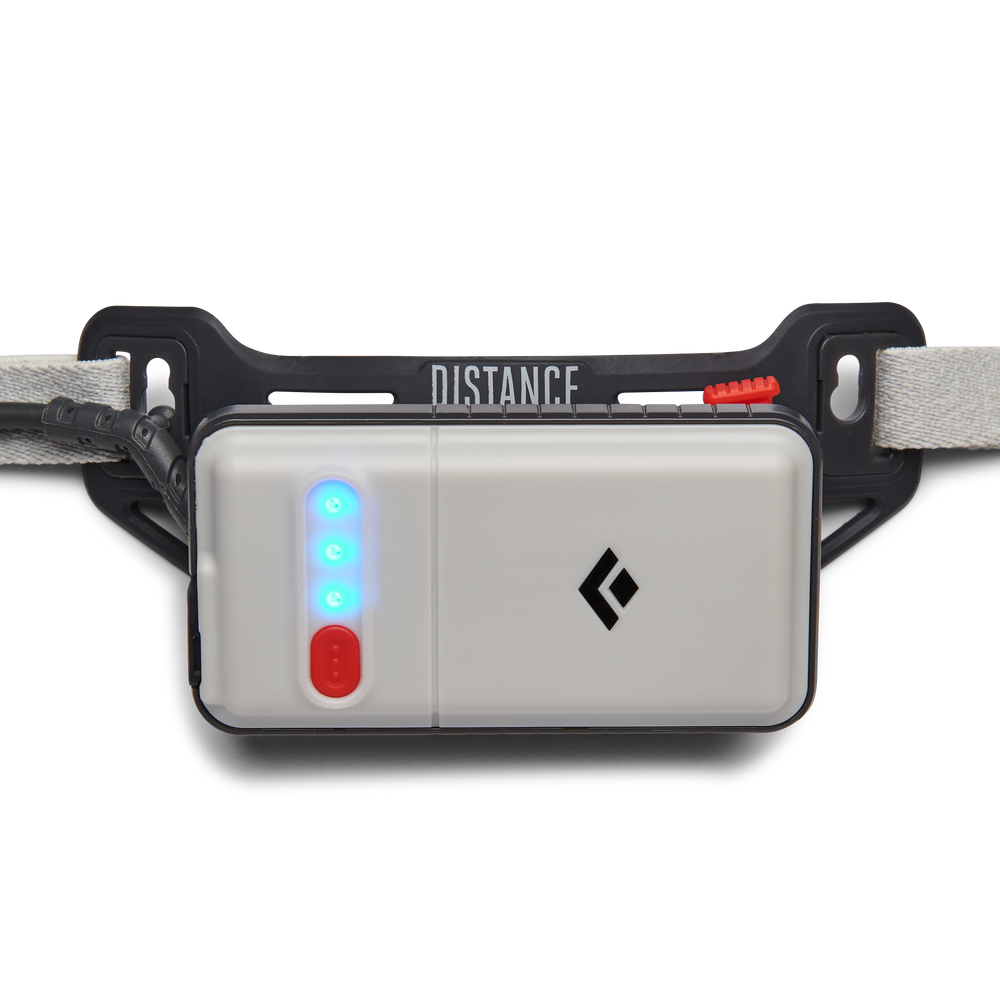 Black Diamond Distance 1500 Headlamp in octane colour with white head band