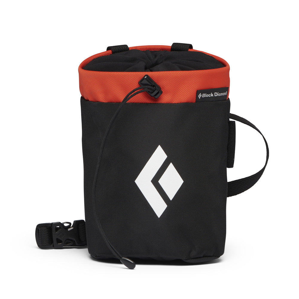 Black Diamond Team Chalk Bag in black and orange