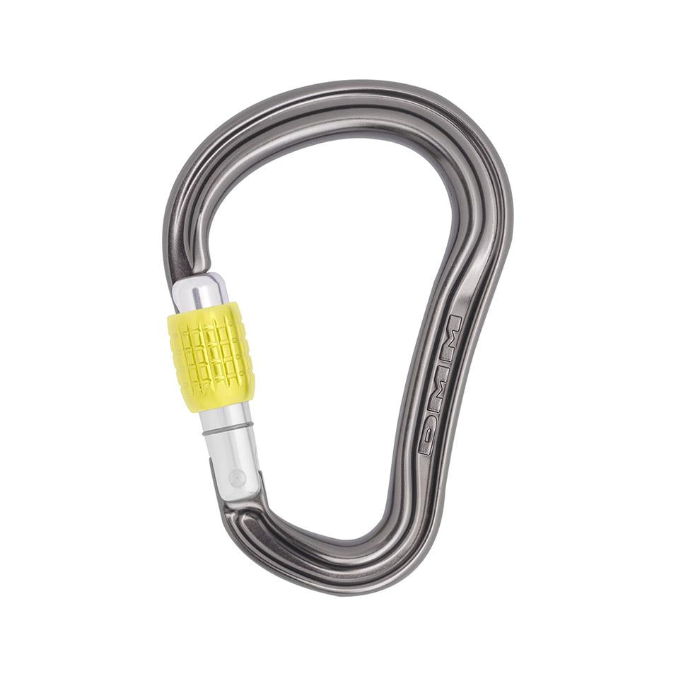 dmm-shadow-hms-locking-carabiner Titanium/Lime