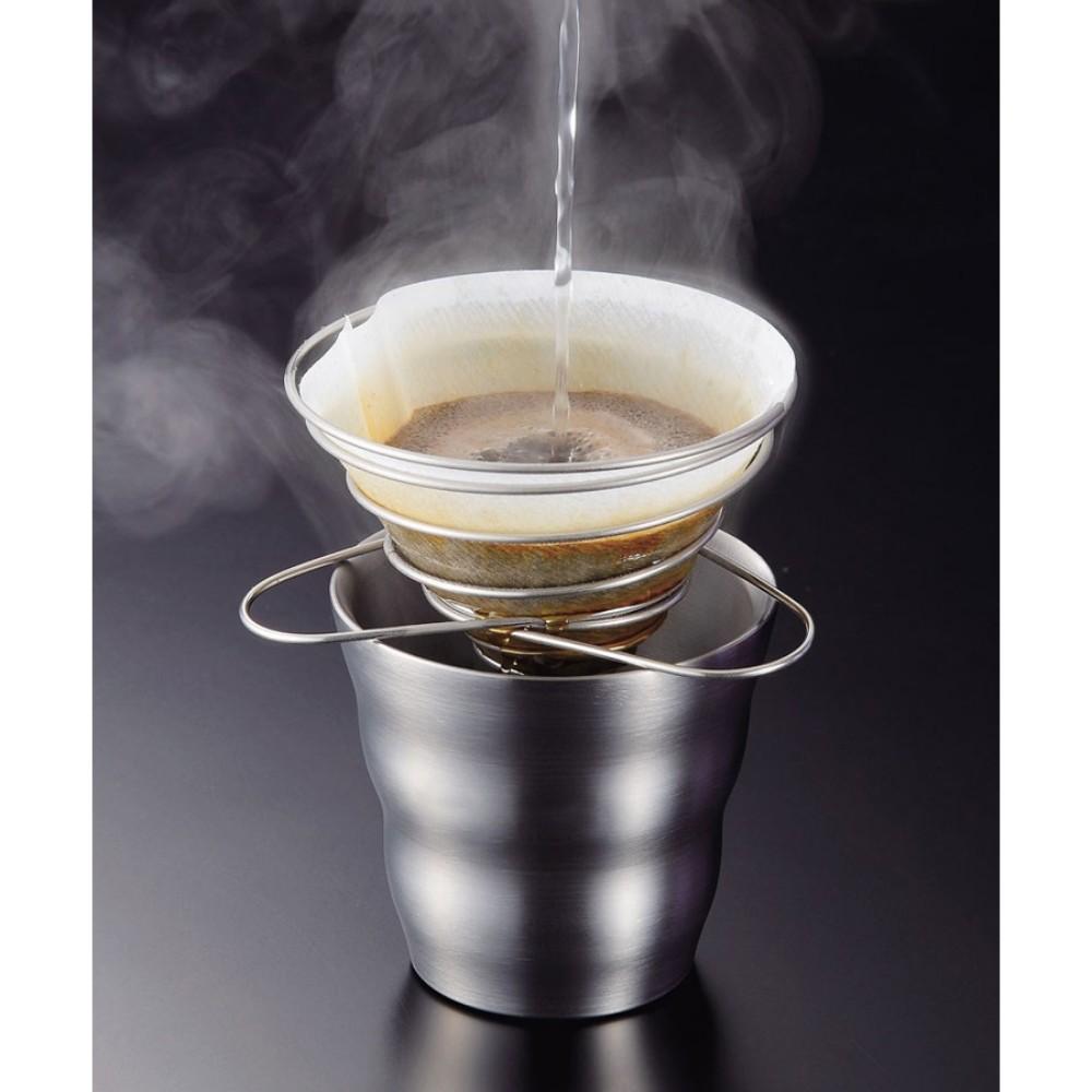 SOTO Helix Coffee Maker shown in use close up