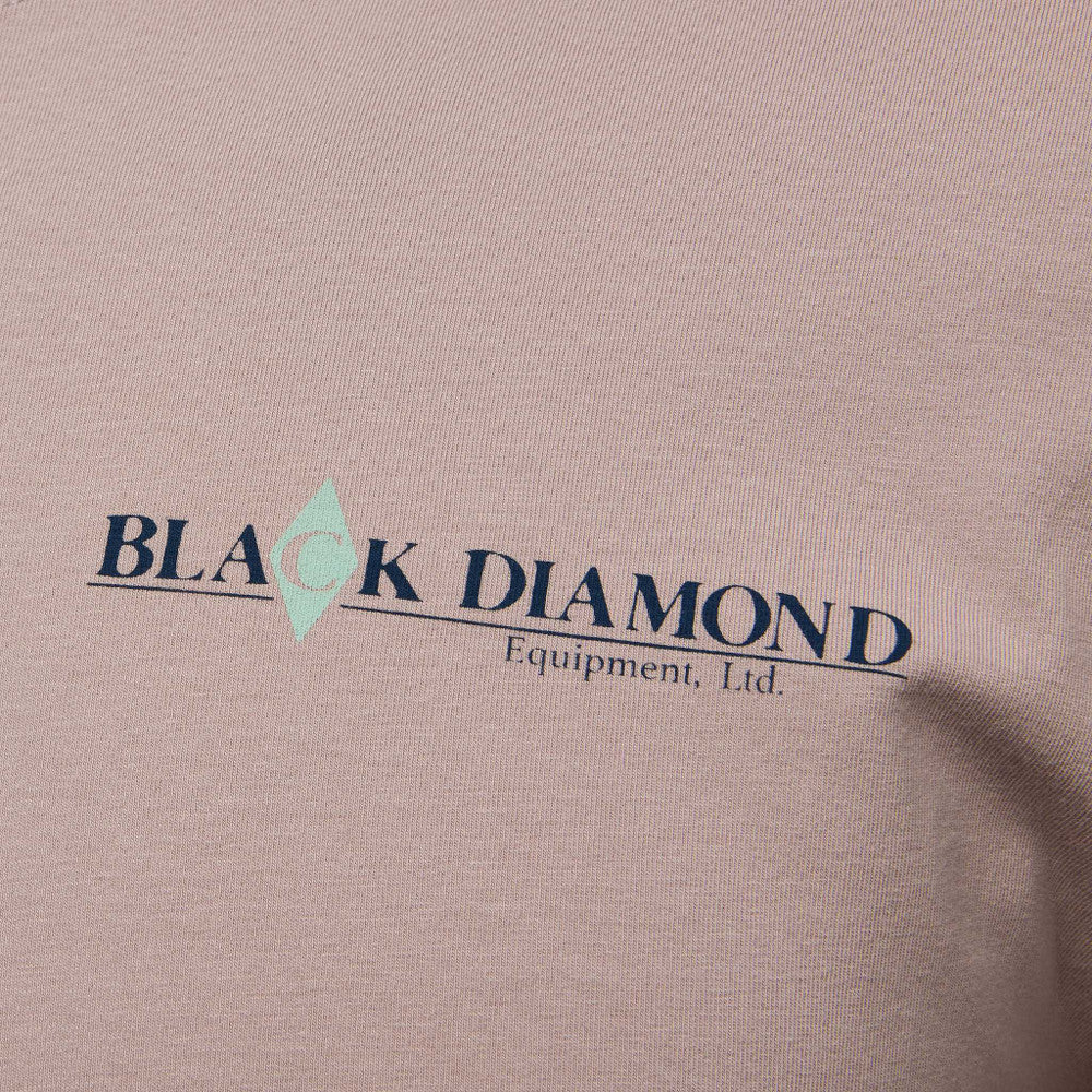 Black Diamond Heritage Wordmark Long-Sleeve Tee - Men&#39;s in pale mauve