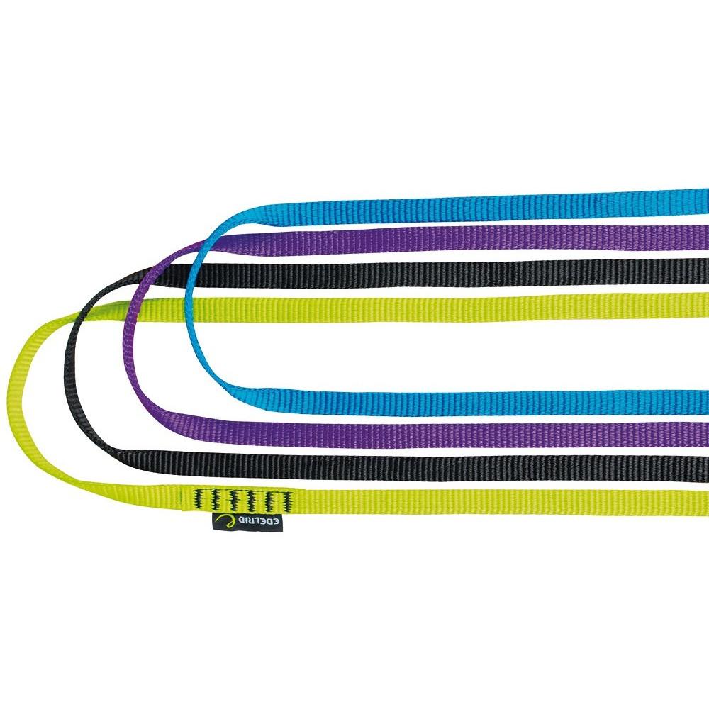 Edelrid Tech Web climbing Slings 12mm x 240cm, showing 4 colours