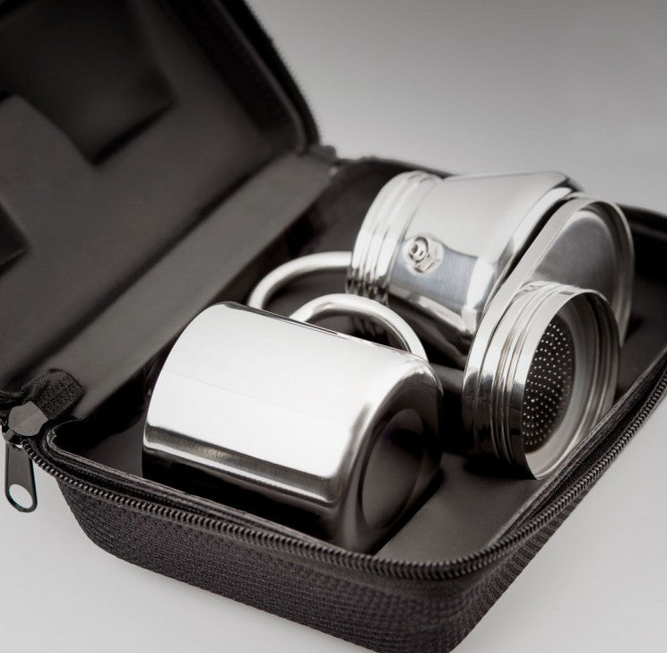 GSI Mini Espresso Set 1 Cup shown packed away in the carry case