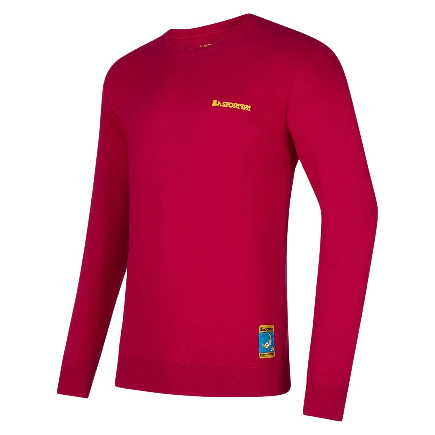 La Sportiva Climbing on the Moon Sweatshirt Fuschia/Yellow