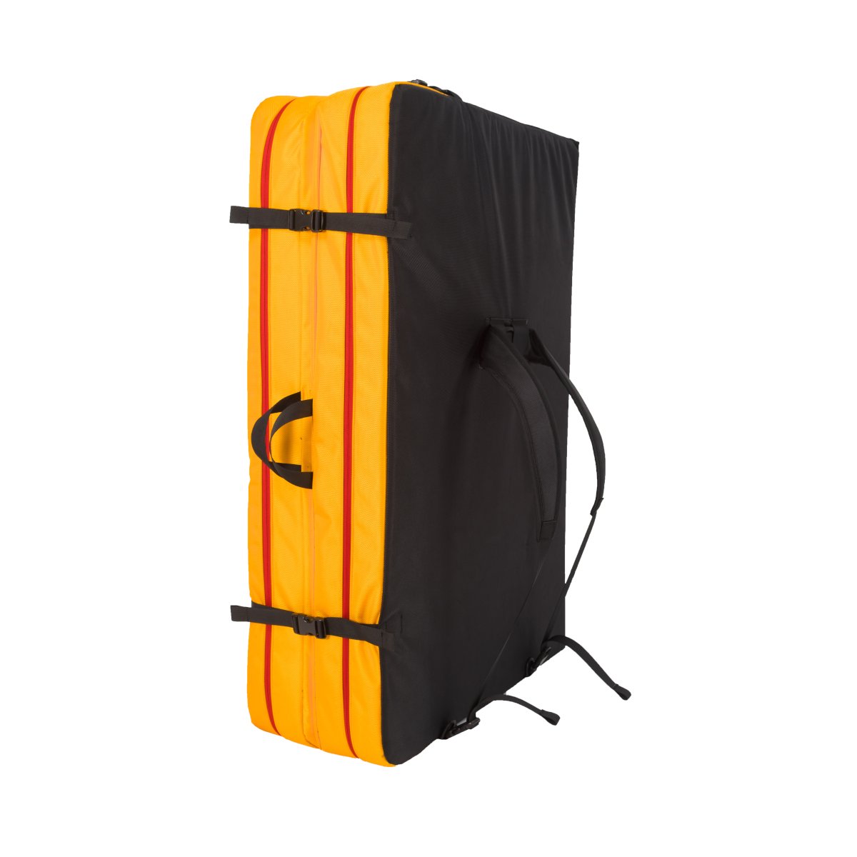 La Sportiva LaSpo Crash Pad, front/side view showing carry straps