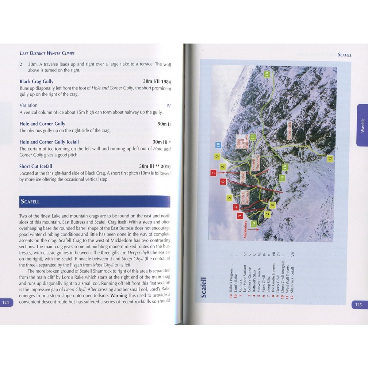 Lake District Winter Climbs (FRCC) climbing guidebook, front cover