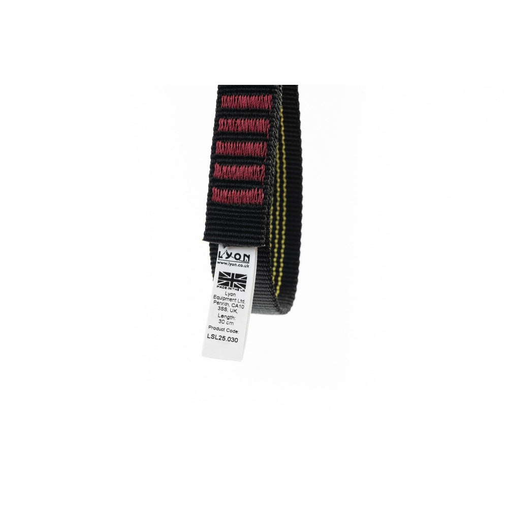 Lyon Nylon Sewn Sling 25mm NFC Label Detail