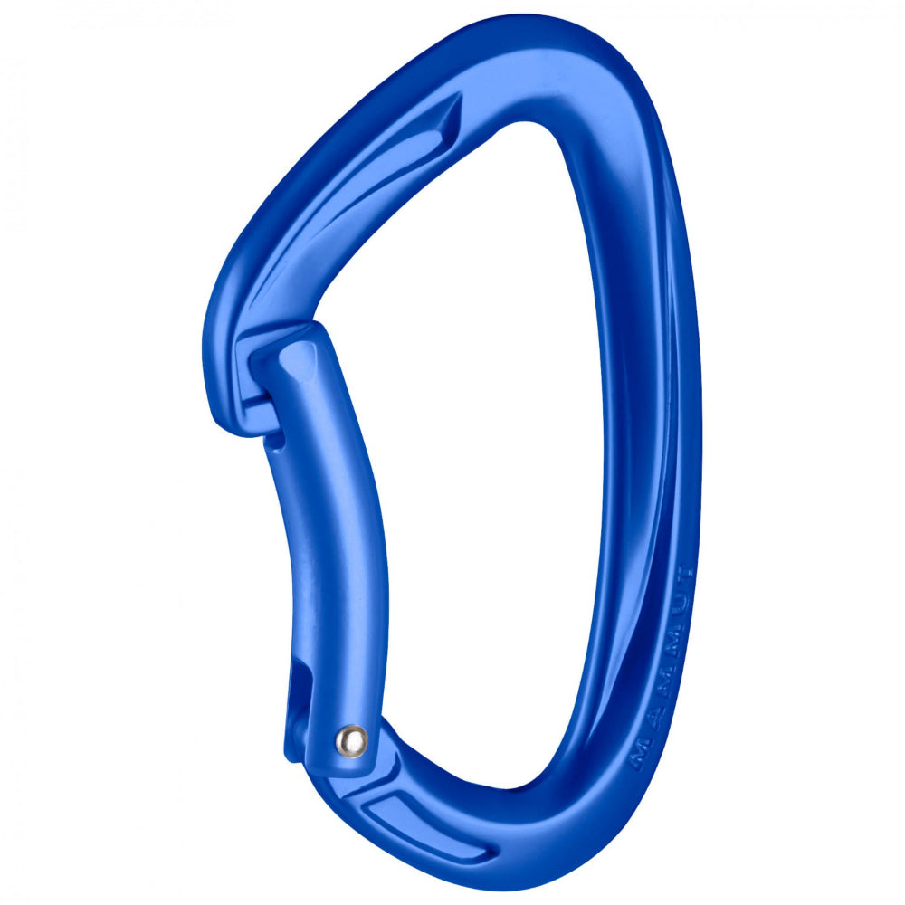 Mammut Crag Key Lock Carabiner, Bent, Ultramarine
