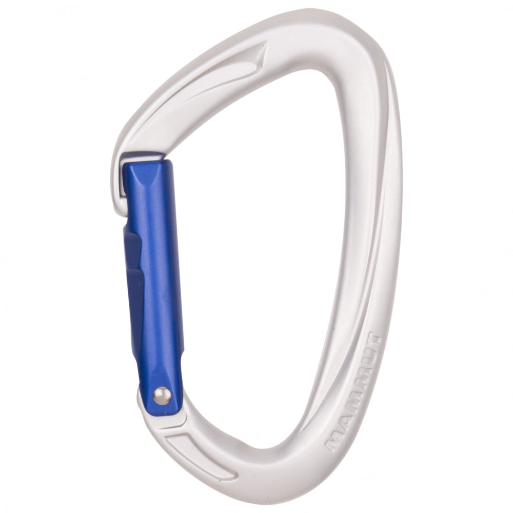 Mammut Crag Key Lock Carabiner, Bent, Ultramarine