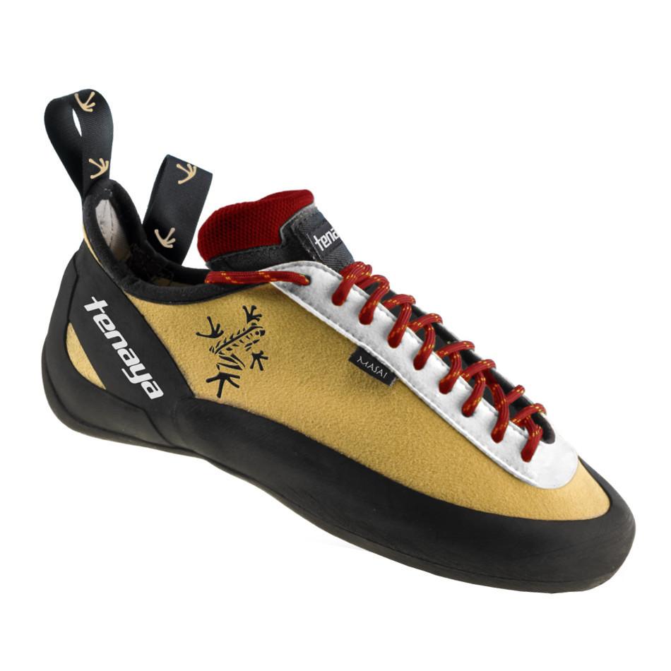 Tenaya Masai climbing shoe black, yellow and white