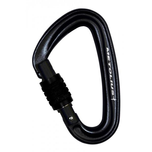 Metolius Bravo Screwgate Carabiner, in black colour