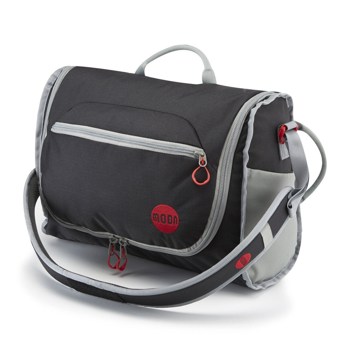 Moon Bouldering Pack, in Black shown in over the shoulder mode