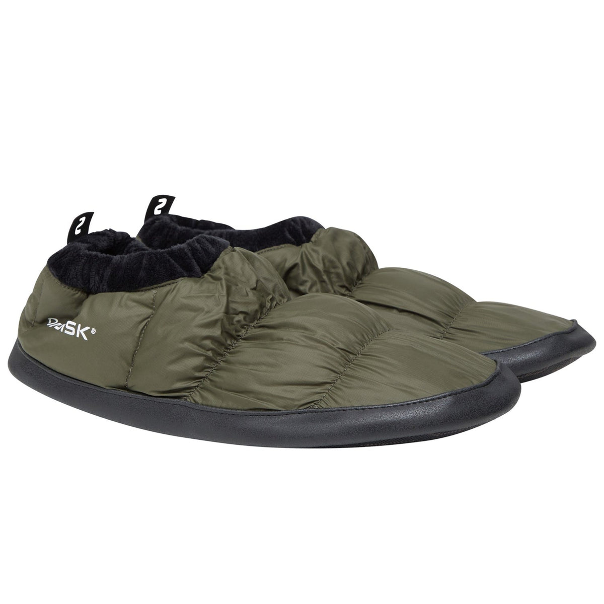 Nordisk Mos Down Slippers dark moss