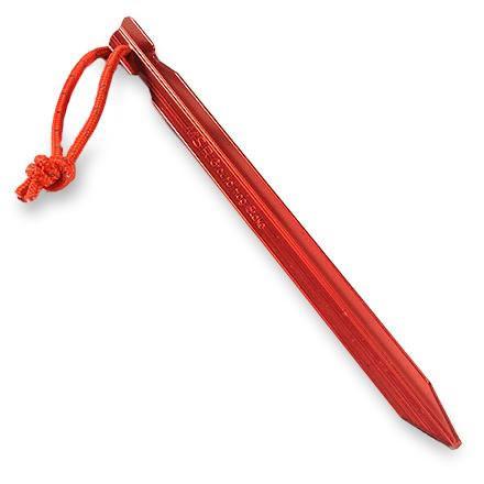 MSR Mini Groundhog Stake, shown individually in red colour