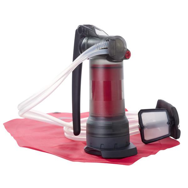 MSR Guardian Purifier, shown with filter by the side