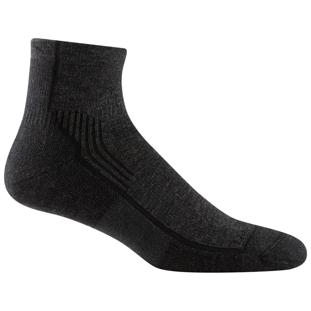Darn Tough 1/4 Sock Hike/Trek - Mens - Midweight Cushion - Medium - Onyx