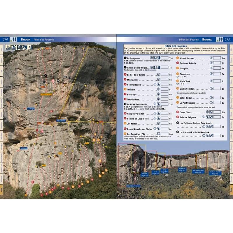 France: Haute Provence, example inside pages showing route desriptions
