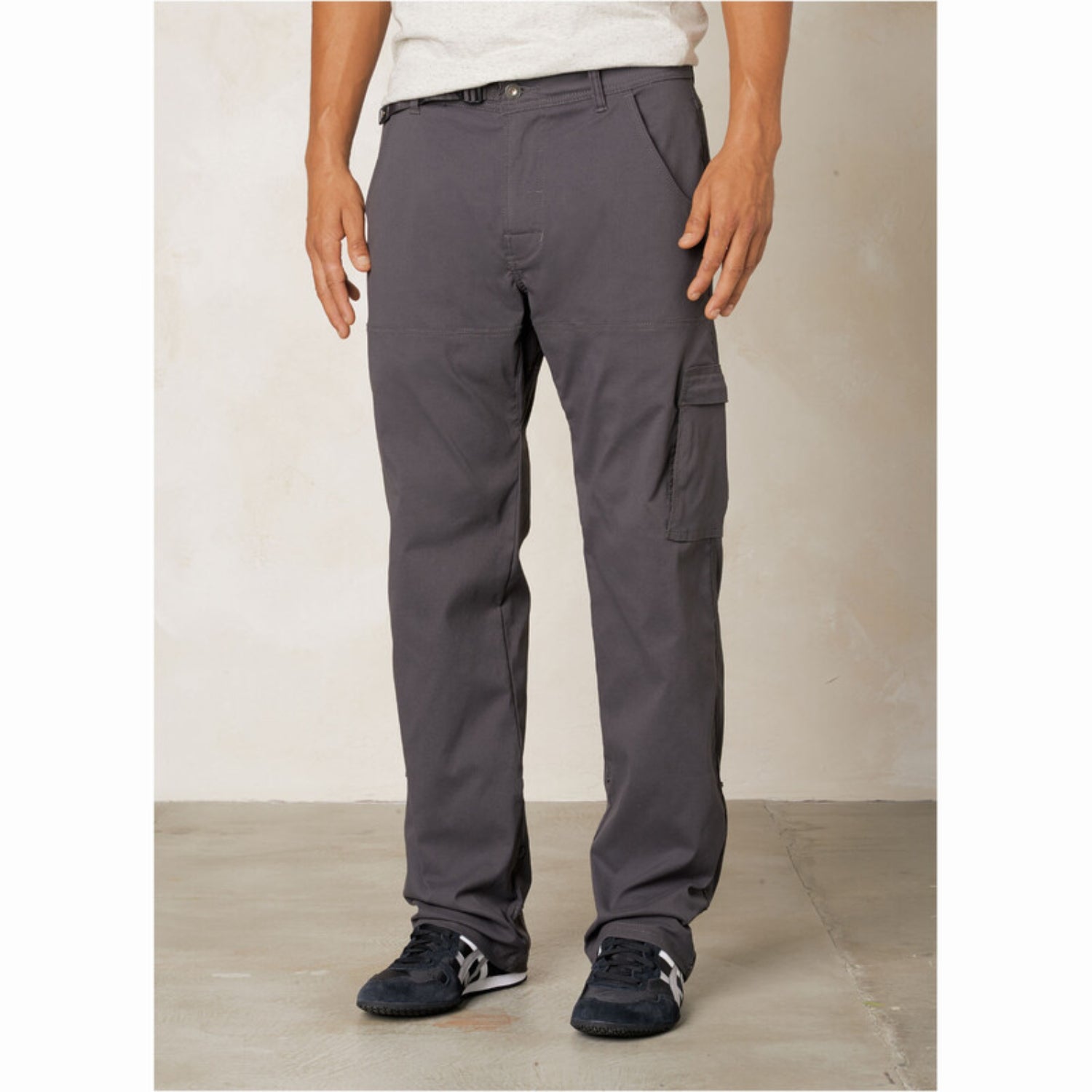 Gray pants on a white background