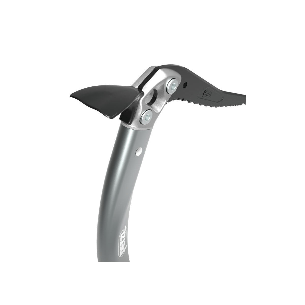 Petzl Quark Ice Axe, close up showing pick design detail