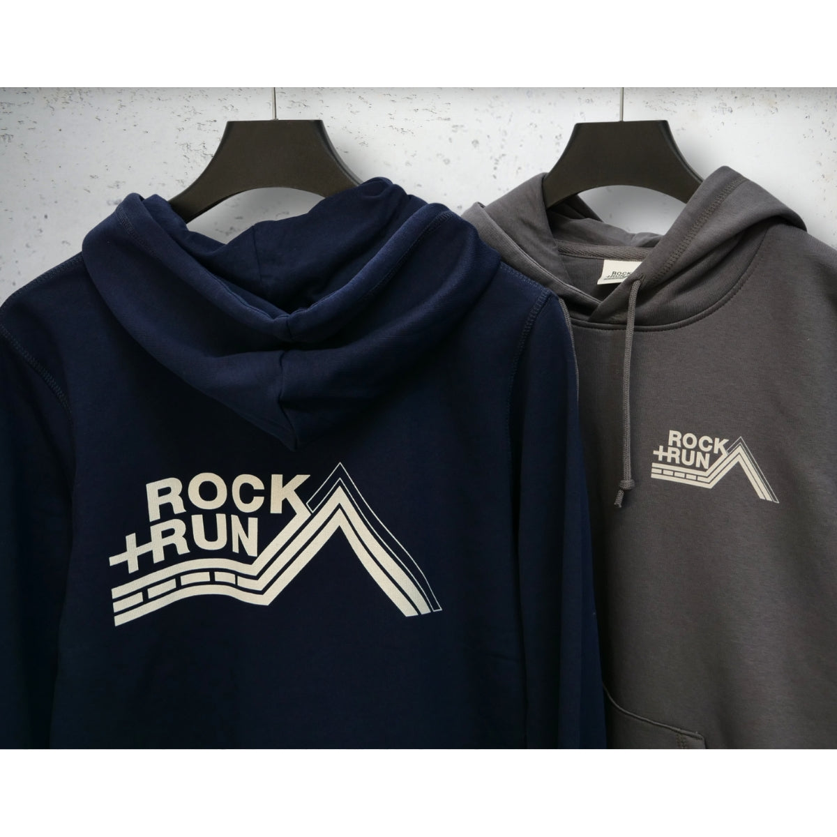 Rock+Run Retro Logo Hoodie Front and Back