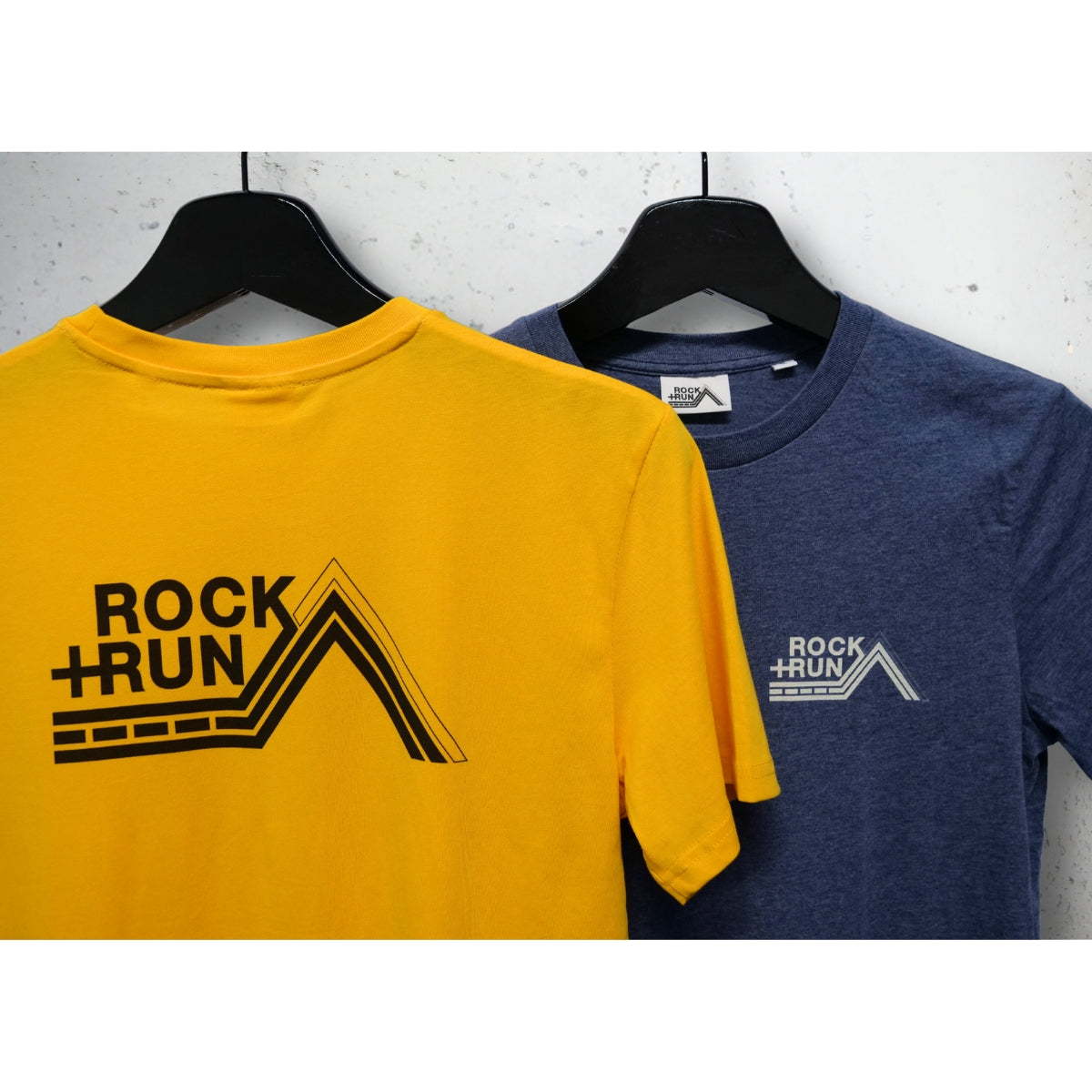 Rock+Run T-Shirt Spectra Yellow & Dark Heather Blue