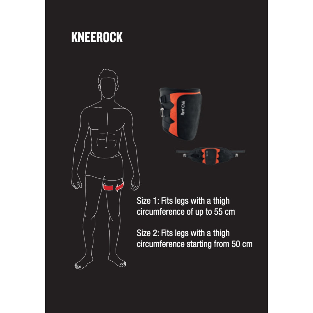 red Chili Kneerock kneepad sizing