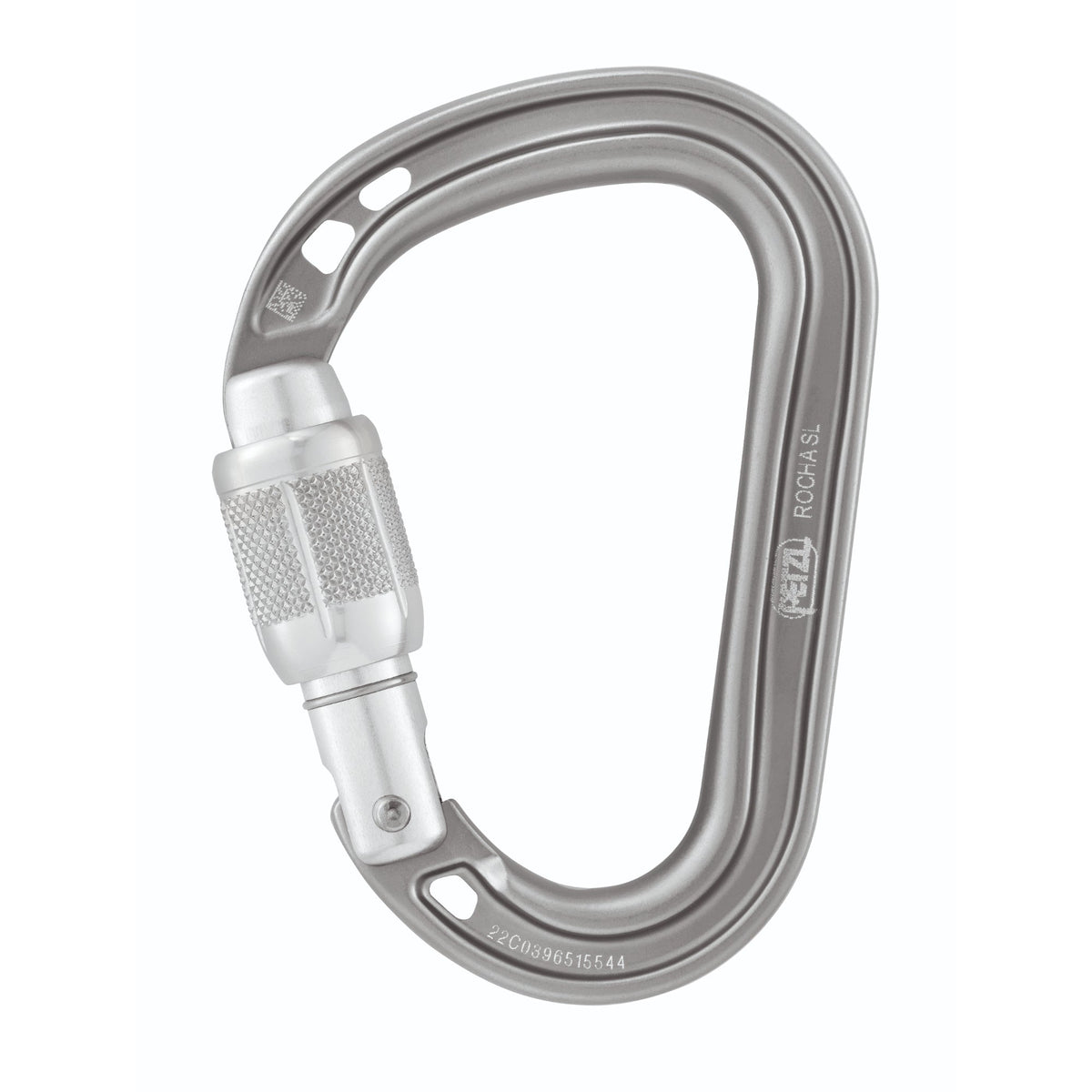 Petzl Rocha Screw-Lock Carabiner Light Grey