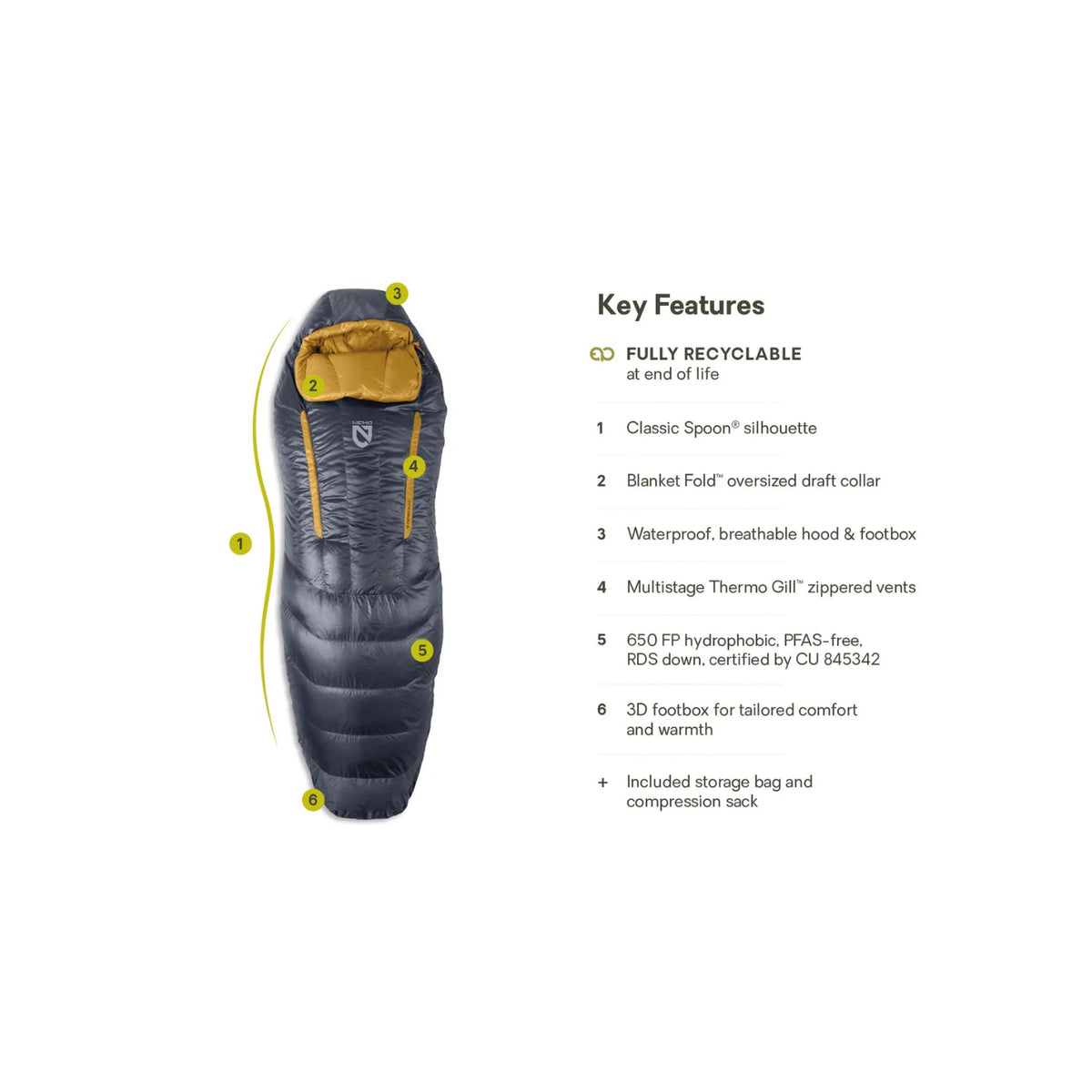 Nemo Disco Mens Endless Promise Sleeping Bag 15F/-9°C