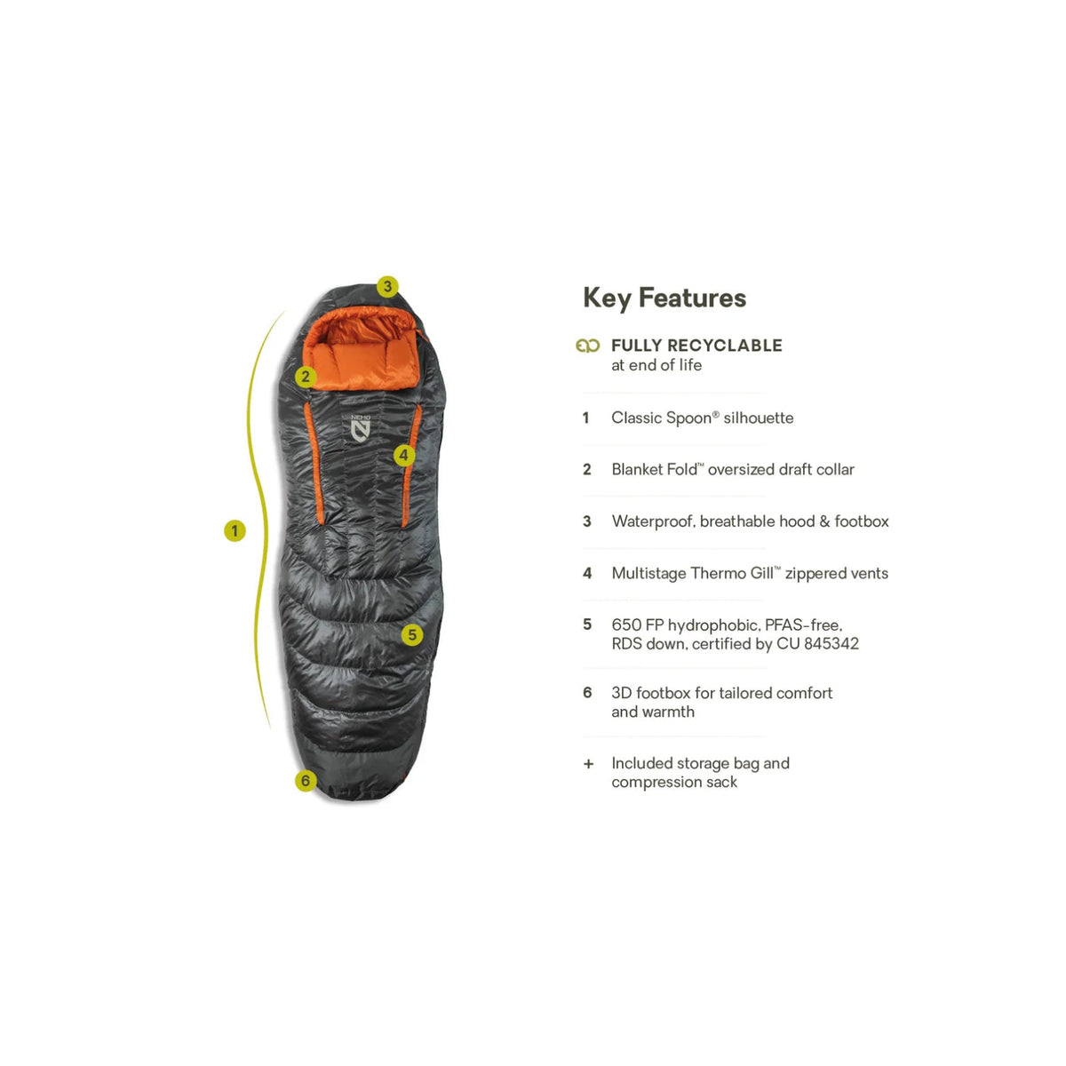 Nemo Disco Mens Endless Promise Sleeping Bag 30F/-1°C