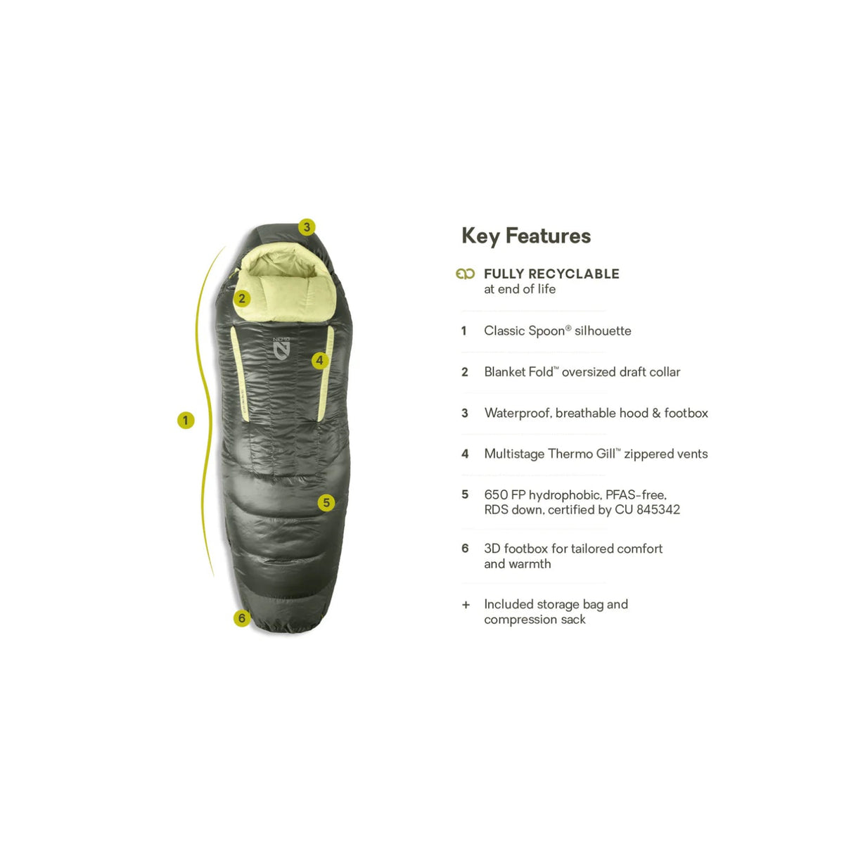 Nemo Disco Womens Endless Promise Sleeping Bag 17F/-8°C
