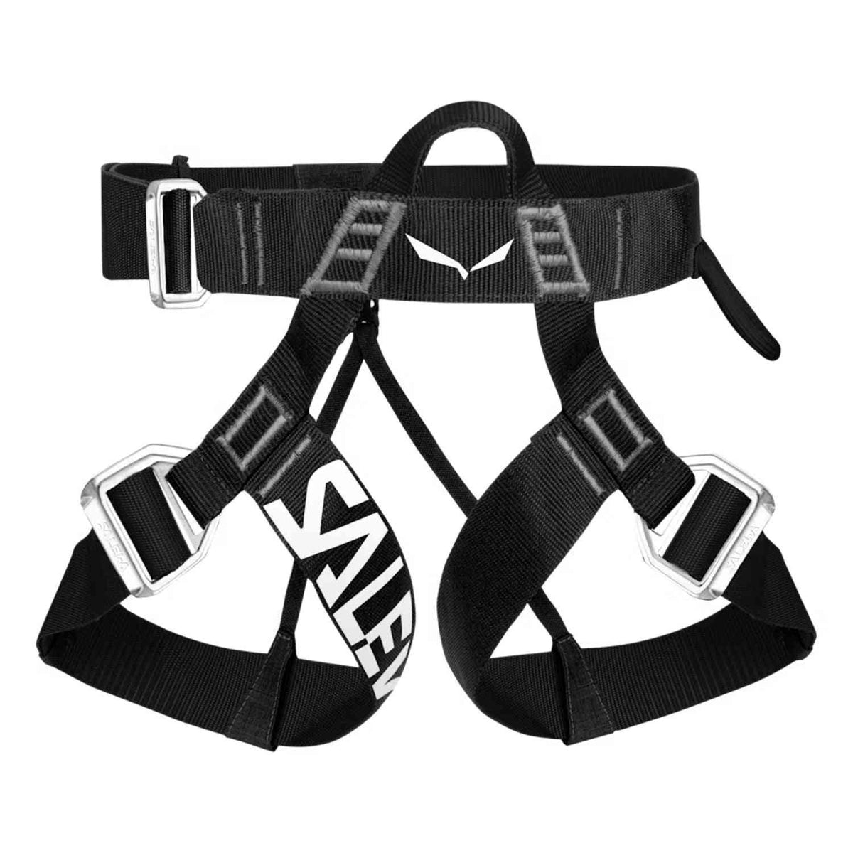 Salewa Via Ferrata Evo Harness in black and white