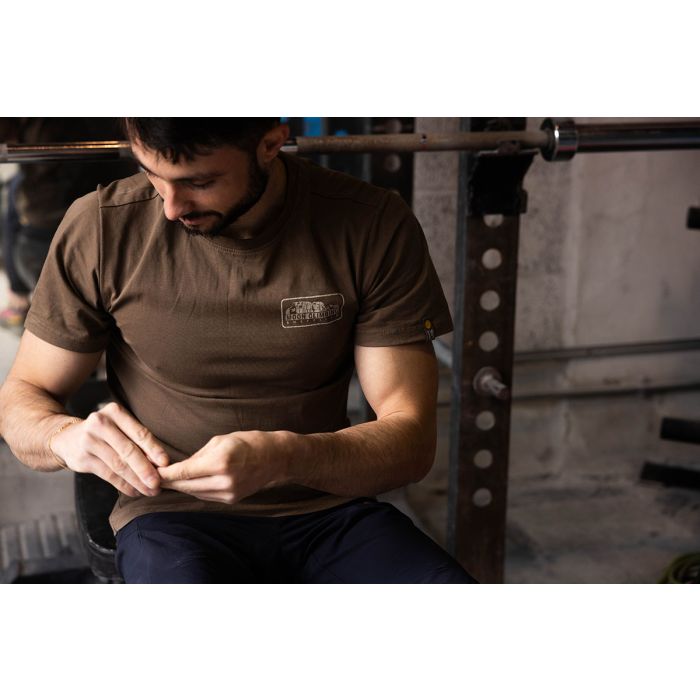 Moon Printed Badge T-Shirt - Men's