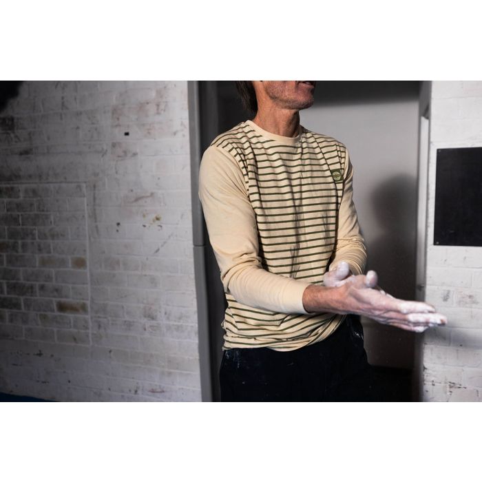 Moon Striped Long Sleeve Tech T-Shirt - Men's
