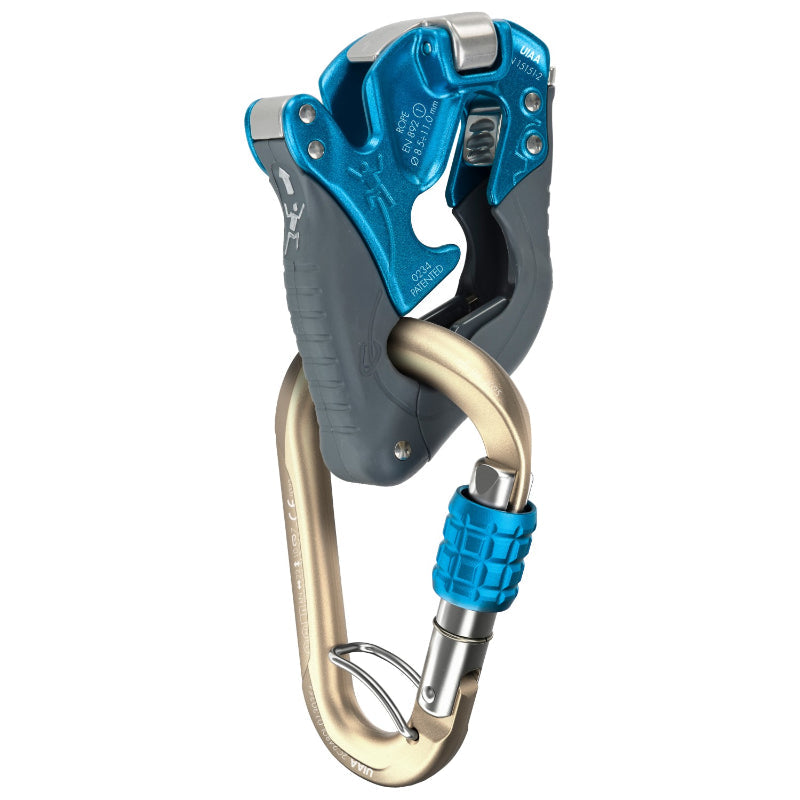 Skylotec click up plus belay device in blue