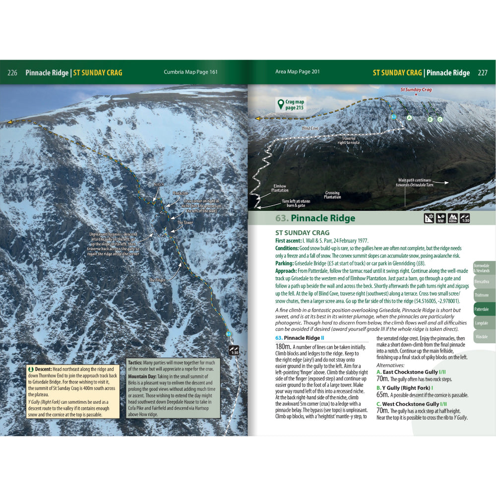 Snow & Ice: Winter Mountaineering Routes of Great Britain, Example Page
