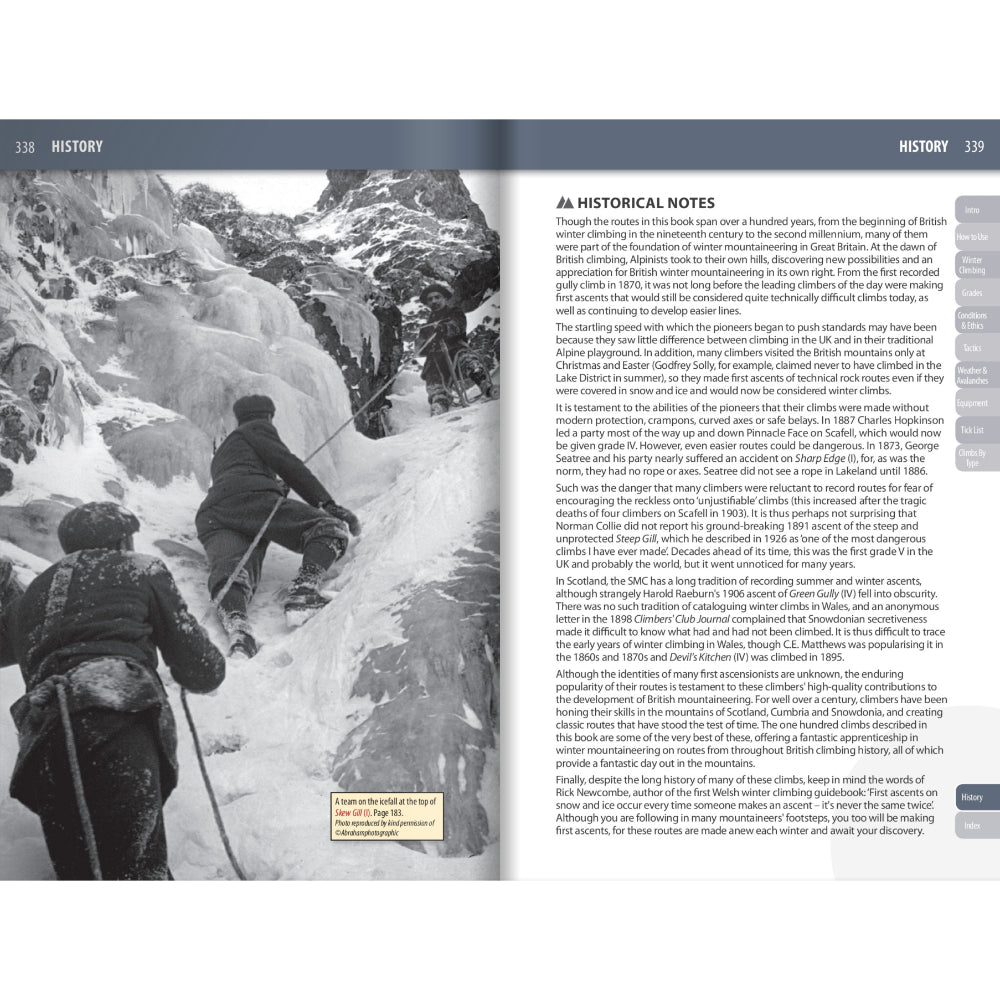 Snow & Ice: Winter Mountaineering Routes of Great Britain, Example Page