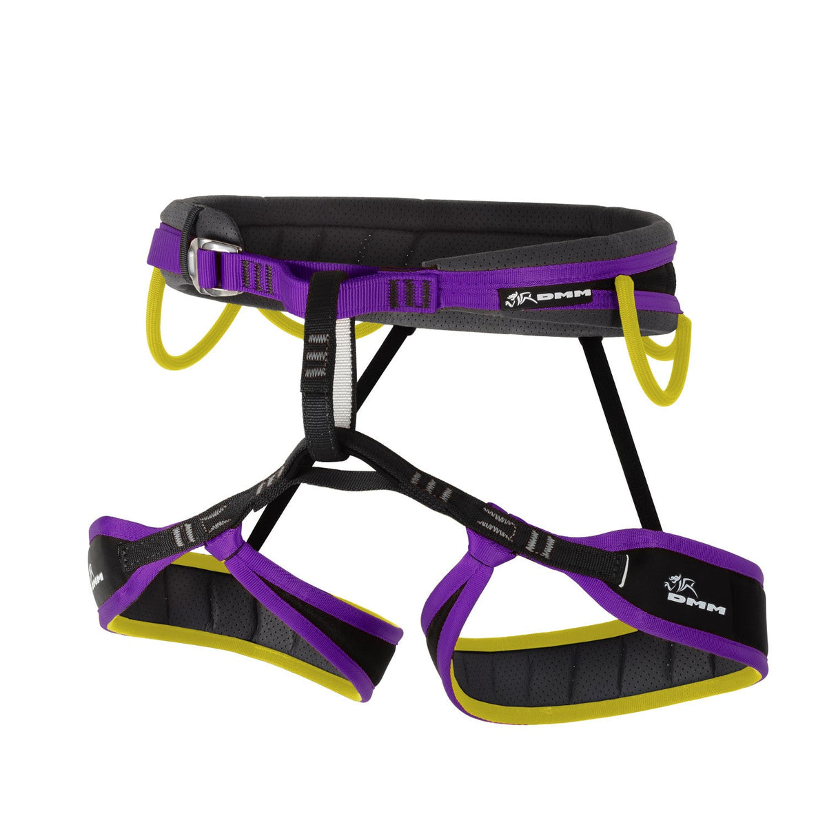 DMM Trance Kids Harness in purple and yellow