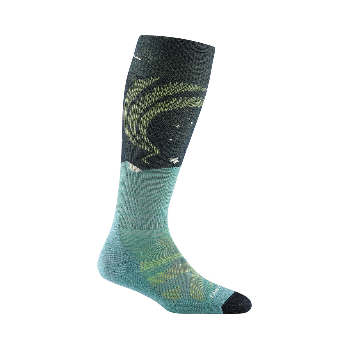 Darn Tough Snow Sock Womens - Lightweight Cushion - Medium - Aqua
