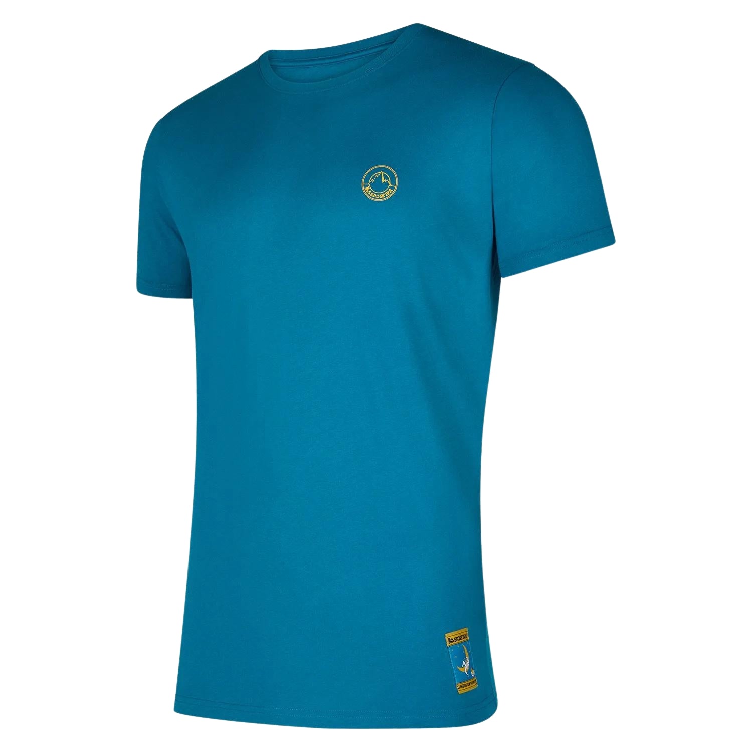 La Sportiva Climbing on the Moon T-Shirt Turquoise/Yellow