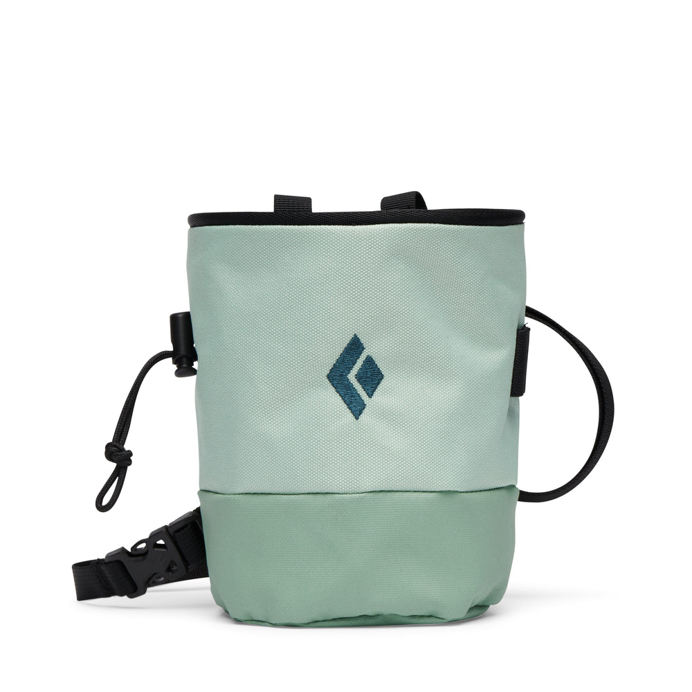 Black Diamond Mojo Zip Chalk Bag in foam green colour