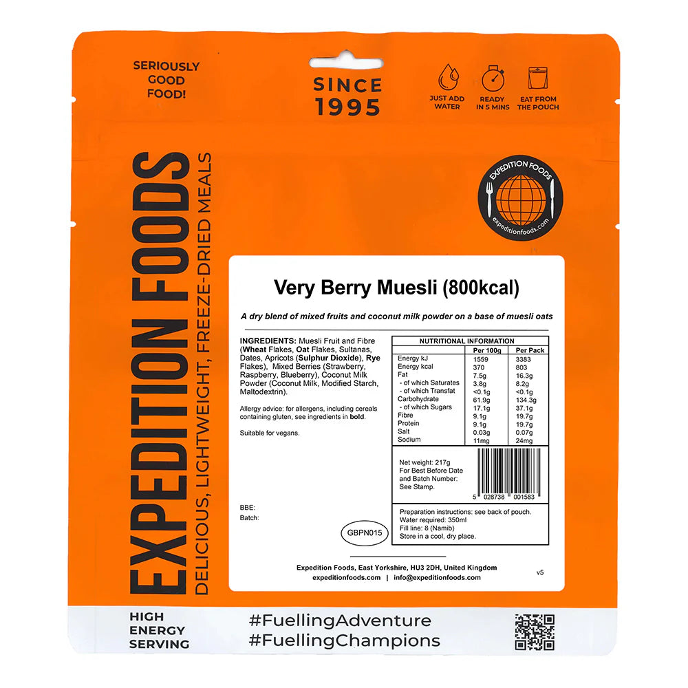 Expedition Foods Very Berry Muesli 800kcal)