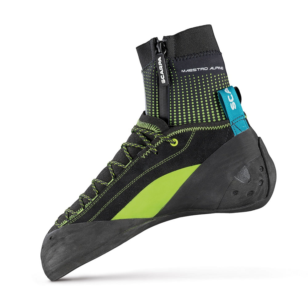Scarpa Maestro Alpine climbing shoe, outer side view