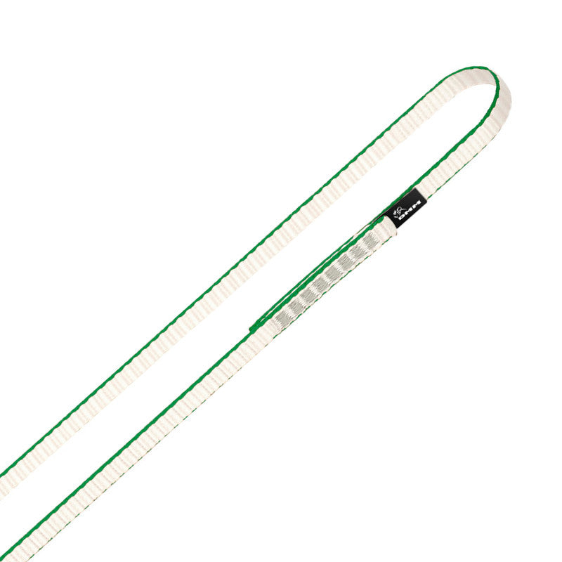 DMM Dyneema climbing Sling 8mm x 60cm, shown in green/white colours