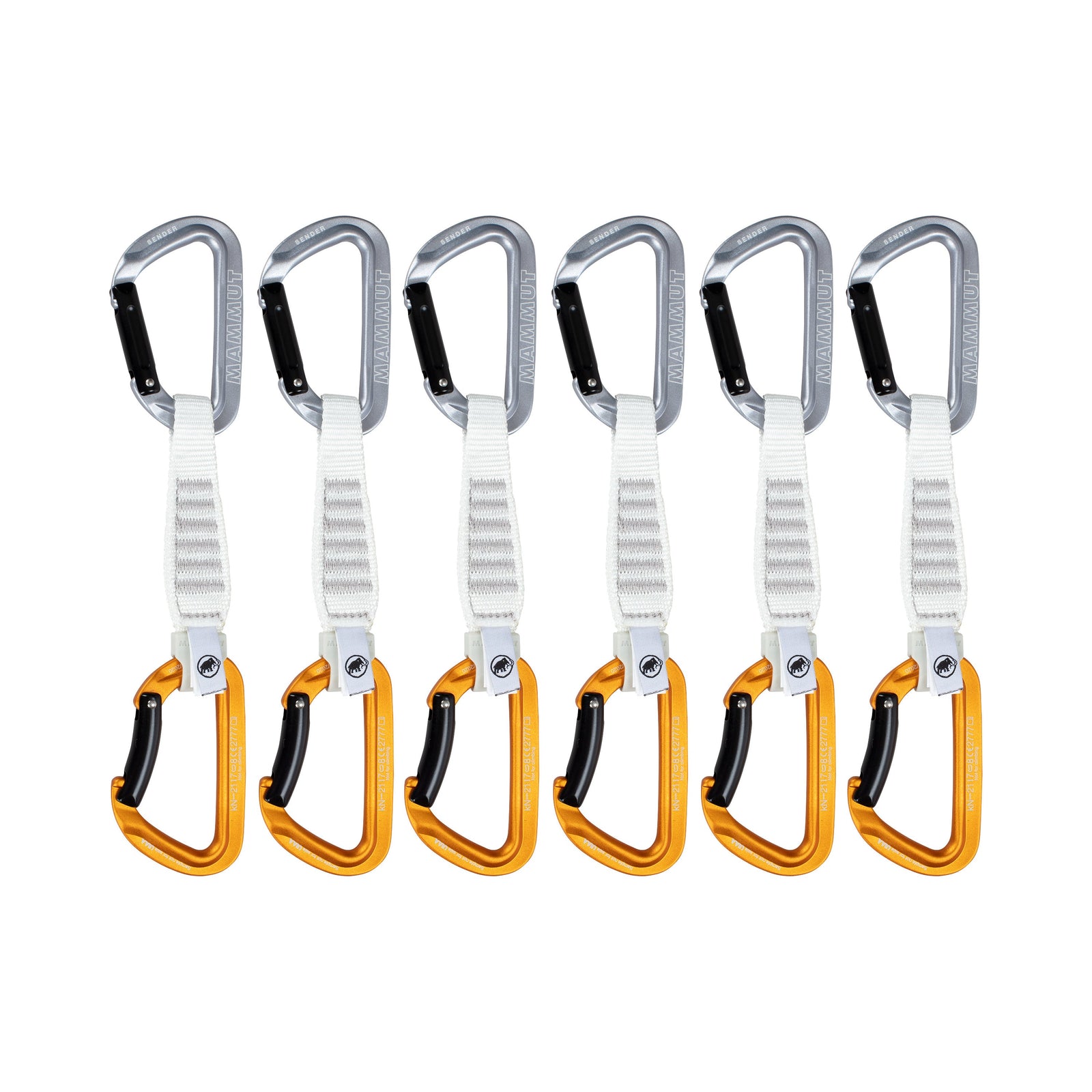 Mammut Sender Keylock 12 cm 6-Pack