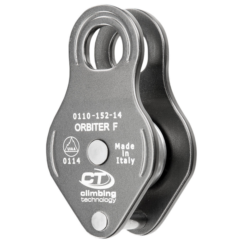 Climbing Technology Orbiter F climbing pulley, in grey colour