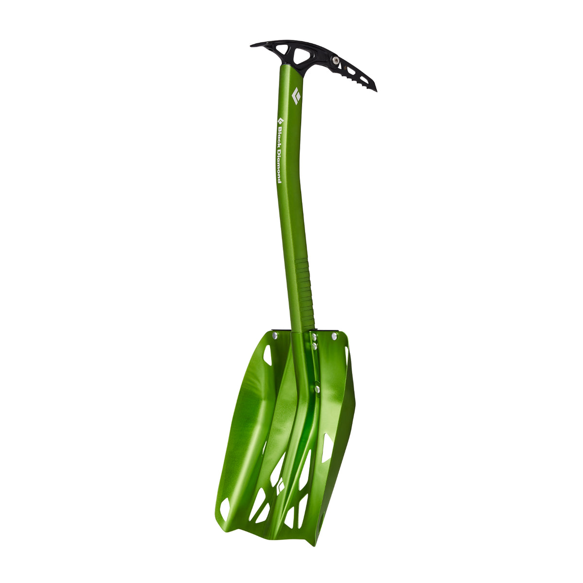 Black Diamond Venom LT Classic ice axe in green with shovel attachment