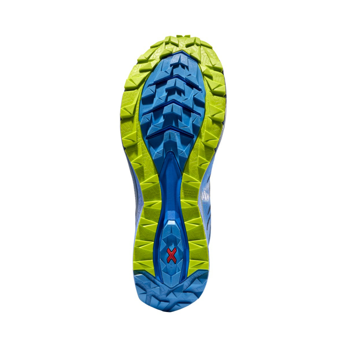 La Sportiva Jackal II Electric Lime running shoes showing sole unit